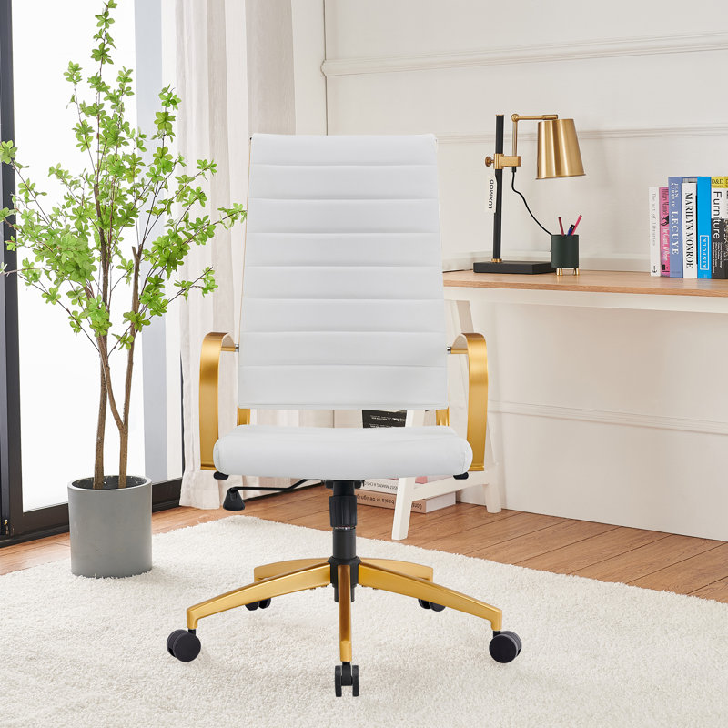 Wayfair office chair white discount